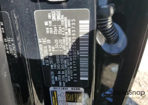 2025 Kia Telluride Ex from USA, damaged, VIN 5XYP3DGC3SG593735